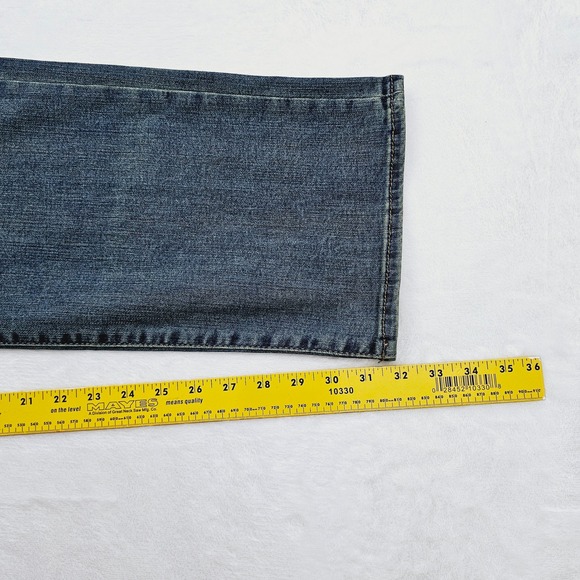 NEW Lee Extreme Motion Jeans Men 44W 32L Blue Athletic Tapered Leg Performance - Picture 8 of 13